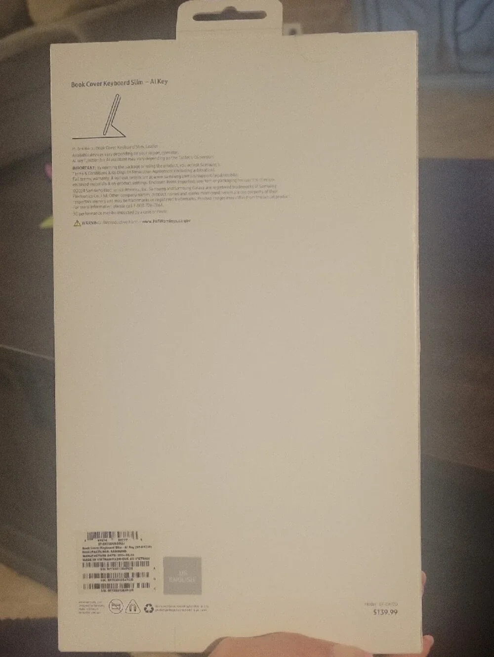 Samsung Book Cover Keyboard Slim in Black